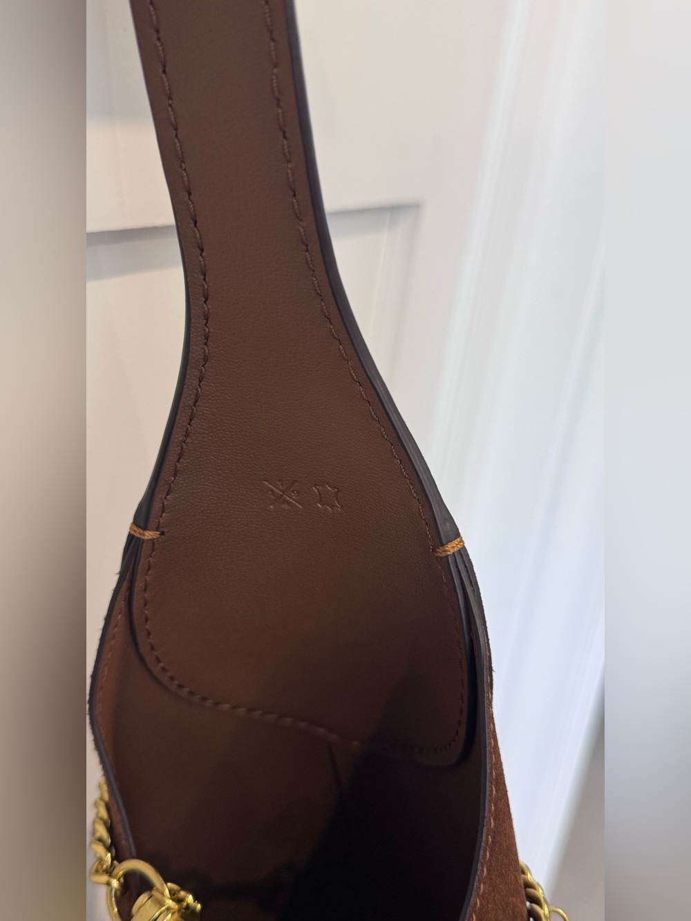 Coach Brooklyn 39 in Warm Brown Suede Hobo Bag - Picture 8 of 8